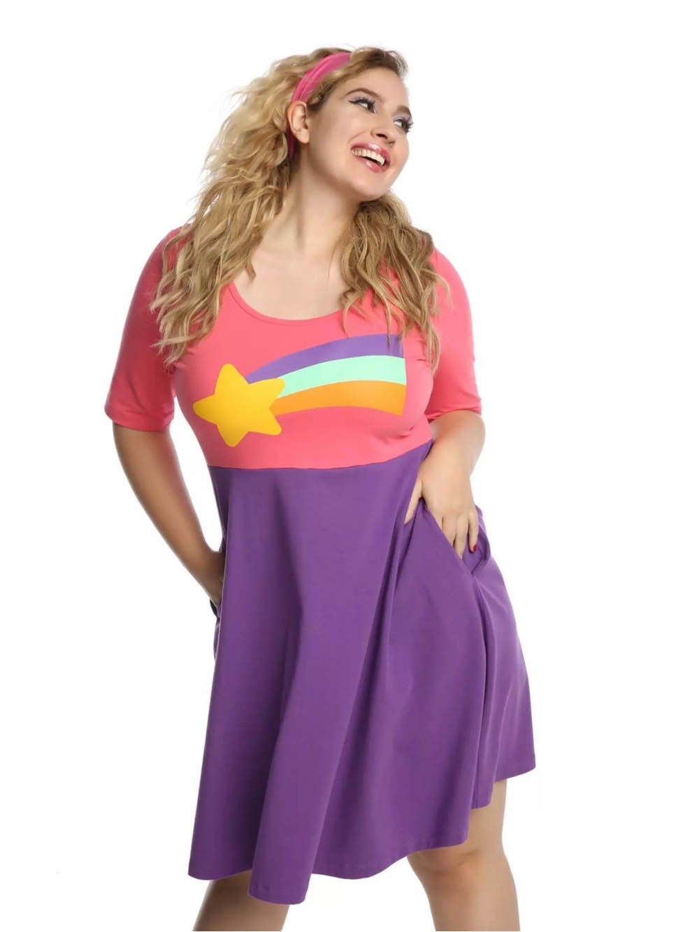 Bioworld Hot Topic Gravity Falls Mabel Cosplay Dress